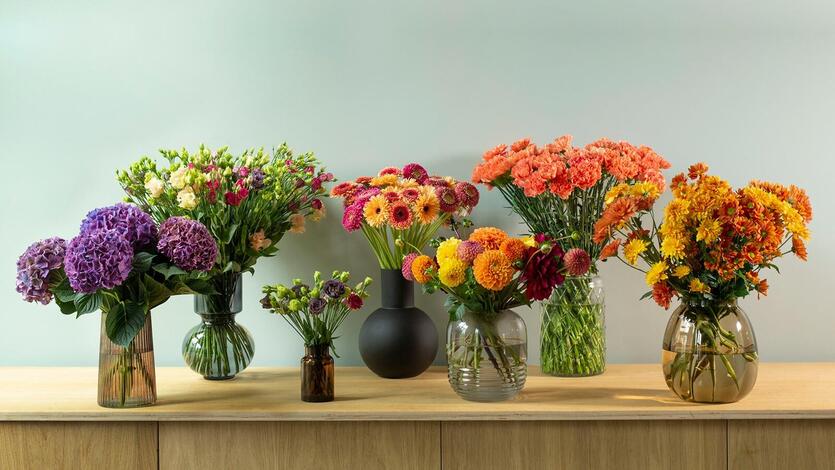 Her er h&oslash;stens fineste<br/> snittblomster